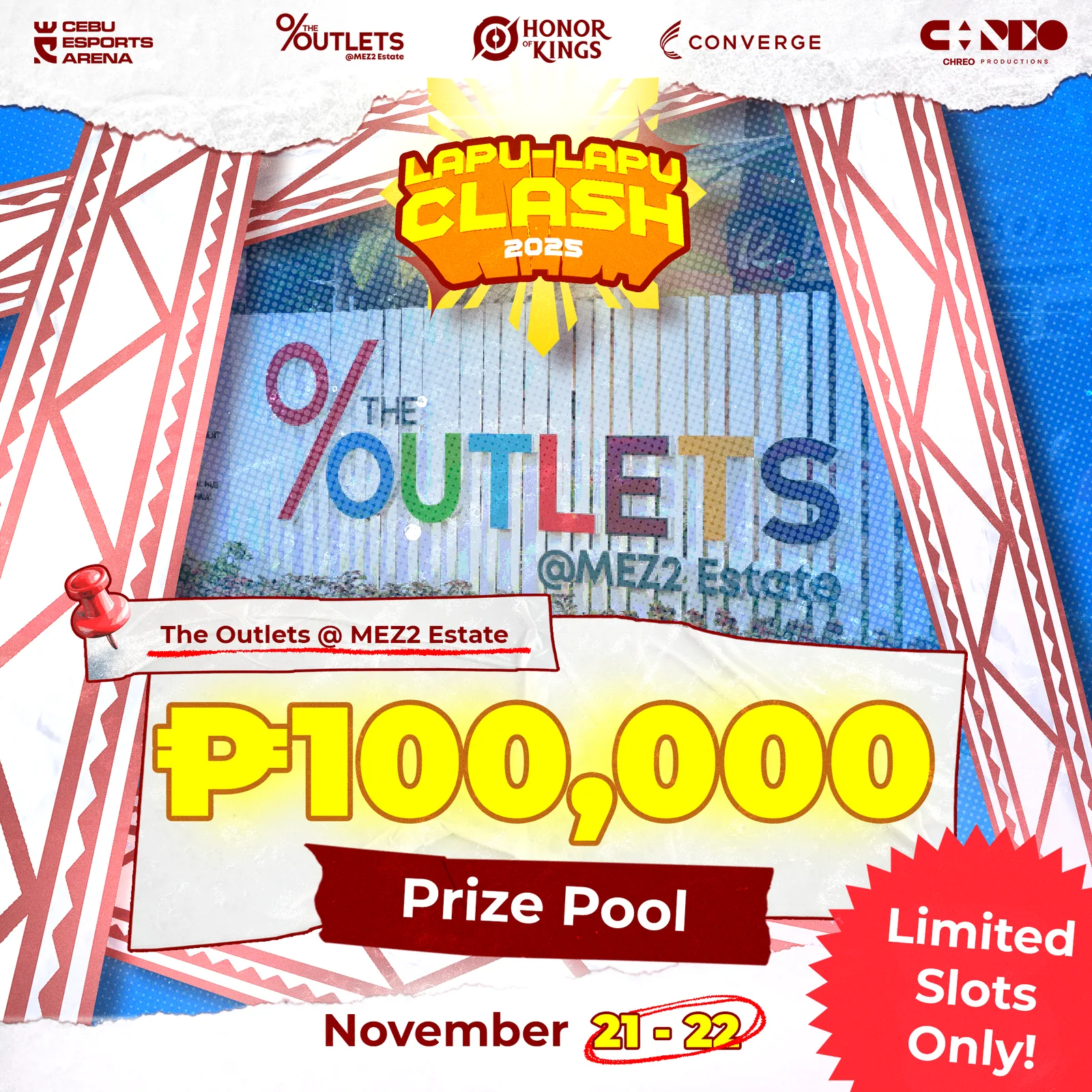 Lapu-Lapu Clash teaser showing the ₱100,000 prize pool