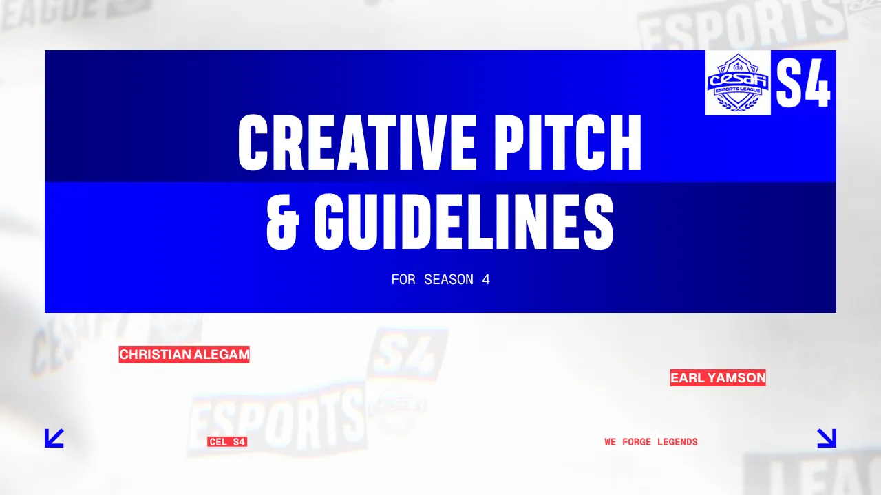 Pitch deck cover: Creative pitch and guidelines for Season 4